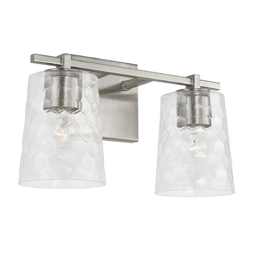 Capital Lighting Burke 14.50-Inch Brushed Nickel Bath Light by HomePlace by Capital Lighting 143521BN-517