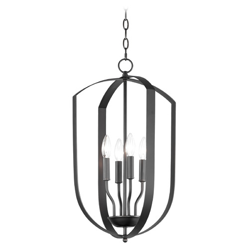 Maxim Lighting Maxim Lighting Provident Black Pendant Light 10034BK