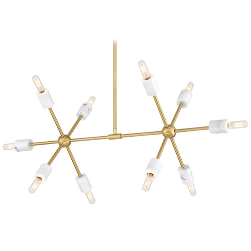Designers Fountain Lighting Designers Fountain Star Dust Brushed Gold Island Light D304C-IS-BG