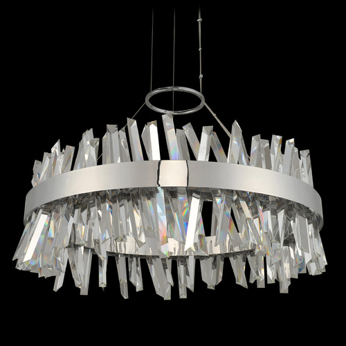Allegri Lighting Allegri Crystal Glacier Chrome LED Pendant Light 030255-010
