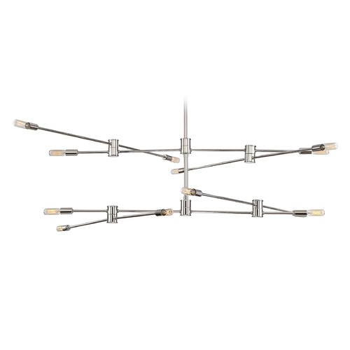 Savoy House Lyrique 54.25-Inch Chandelier in Polished Nickel by Savoy House 1-7001-12-109