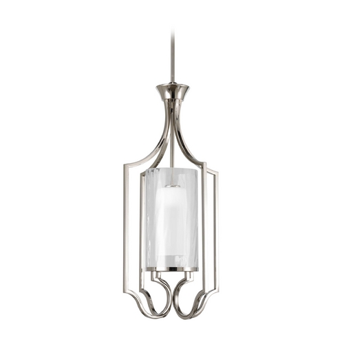Progress Lighting Caress Pendant in Polished Nickel by Progress Lighting P3946-104