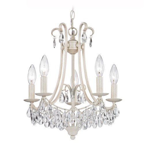 Elk Lighting Sterling Lighting 5-Light Crystal Chandelier in Antique Cream 122-021