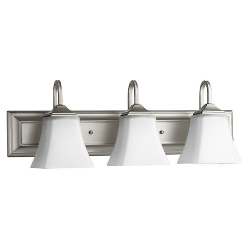 Quorum Lighting Satin Nickel Bathroom Light by Quorum Lighting 5104-3-65