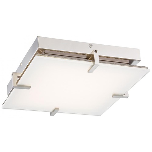 George Kovacs Lighting Hooked LED Flush Mount in Polished Nickel by George Kovacs P1111-613-L