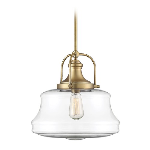 Savoy House Garvey Warm Brass Pendant by Savoy House 7-5012-1-322