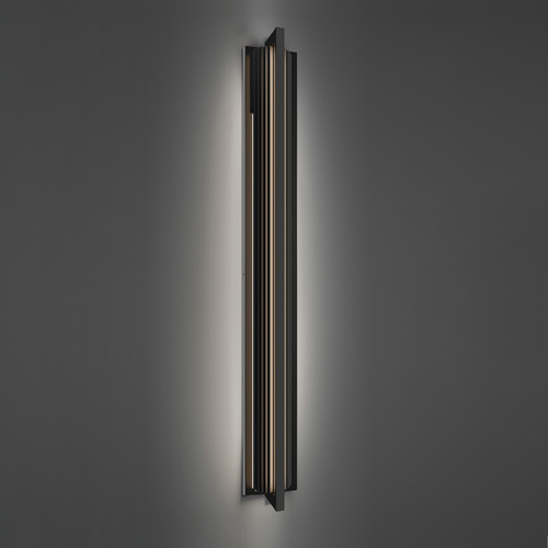 Modern Forms by WAC Lighting Modern Forms Krimp Black LED Outdoor Wall Light WS-W70560-BK