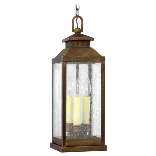 Hinkley Seeded Glass Outdoor Hanging Light Bronze by Hinkley Lighting 1182SN