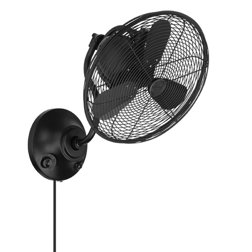 Craftmade Lighting Craftmade Lighting Bellows Flat Black Wall Fan BW116FB3