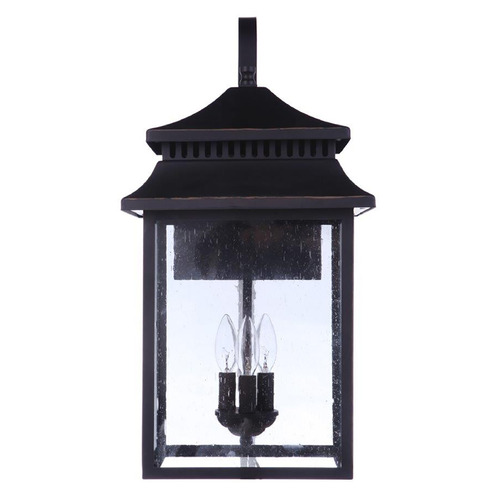 Craftmade Lighting Crossbend Textured Black Outdoor Wall Light by Craftmade Lighting ZA3134-TB