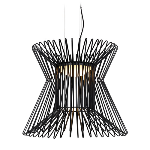 Visual Comfort Modern Collection Syrma LED Pendant in Matte Black by Visual Comfort Modern 700TDSYRPB-LED930