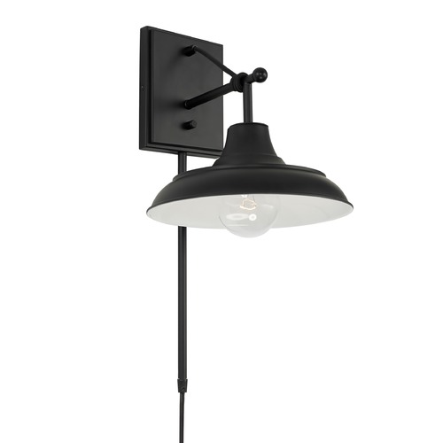 Capital Lighting Jones Indoor Wall Sconce in Matte Black by HomePlace 642111MB