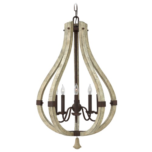 Fredrick Ramond Middlefield 32-Inch High Pendant in Iron Rust & Weathered Ash by Fredrick Ramond FR40575IRR