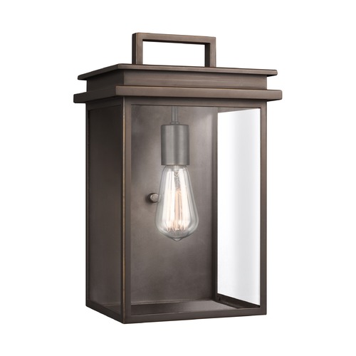 Visual Comfort Studio Collection Glenview Medium Outdoor Lantern in Bronze by Visual Comfort Studio OL13602ANBZ