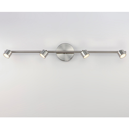 ET2 Lighting Taylor 4-Light LED Fixed Rail Track Light in Nickel by ET2 Lighting E52004-SN