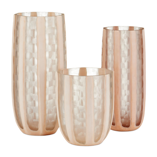 Currey and Company Lighting Currey and Company Merletto Blush & Clear Vase 1200-1031