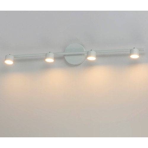 ET2 Lighting Taylor 4-Light LED Fixed Rail Track Light in White by ET2 Lighting E52004-WT