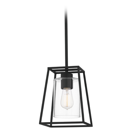 Quoizel Lighting Prescott Matte Black Mini Pendant by Quoizel Lighting PRC1508MBK