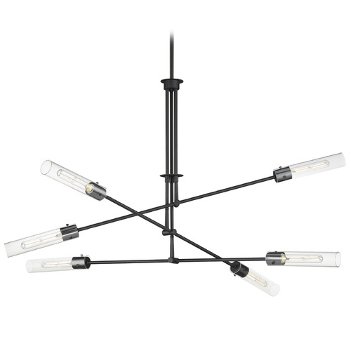 Maxim Lighting Maxim Lighting Equilibrium Black LED Pendant Light with Cylindrical Shade 26376CLBK