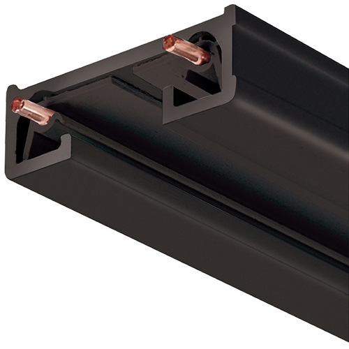 Juno Lighting Group 4-Ft Track Section in Black Finish Juno Trac Lites Collection by Juno Lighting Group R 4FT BL