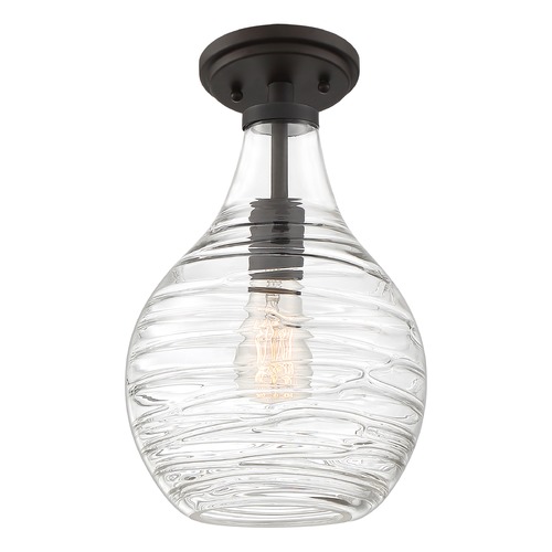 Quoizel Lighting Genie Semi-Flush Mount in Old Bronze by Quoizel Lighting QSF4019OZ