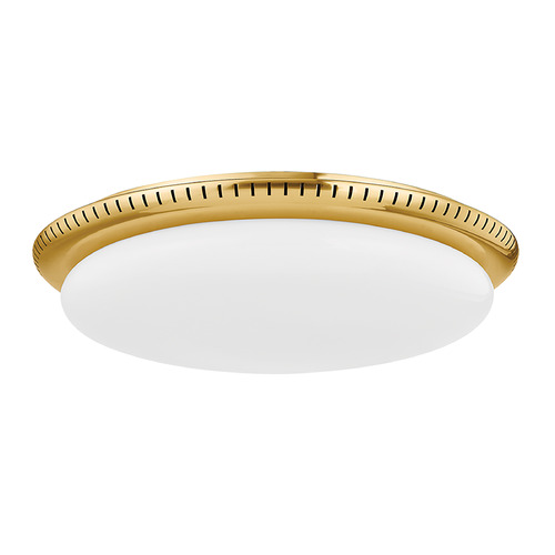 Hudson Valley Lighting Hudson Valley Lighting North Castle Aged Brass LED Flushmount Light 3118-AGB