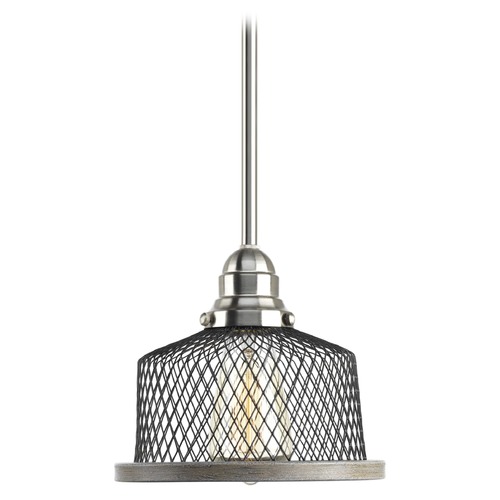 Progress Lighting Tilley Brushed Nickel Mini Pendant by Progress Lighting P500078-009