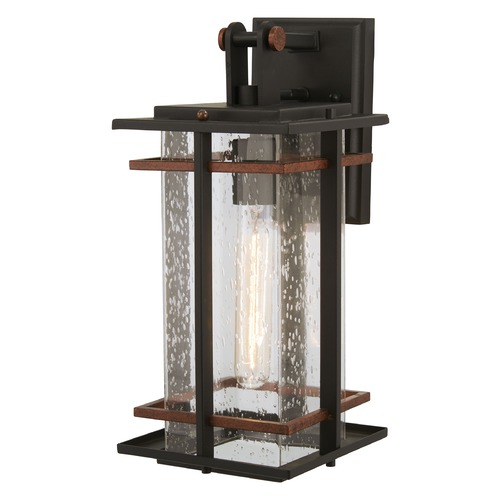 Minka Lavery San Marcos Black with Antique Copper Outdoor Wall Light by Minka Lavery 72492-68