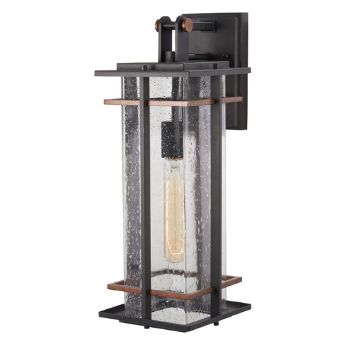 Minka Lavery San Marcos Black with Antique Copper Outdoor Wall Light by Minka Lavery 72493-68