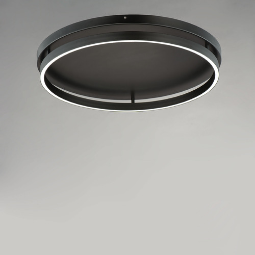 ET2 Lighting Groove 24.50-Inch LED Flush Mount in Black by ET2 Lighting E22720-BK