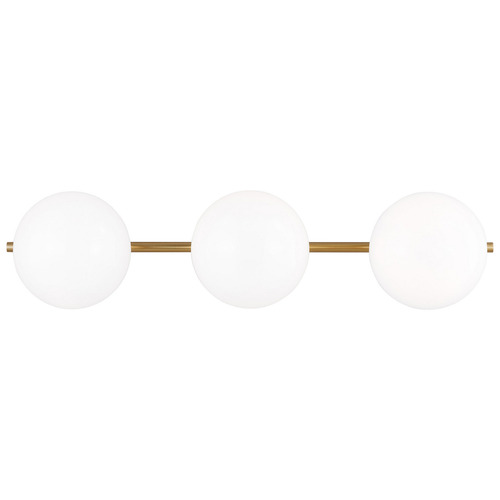 Visual Comfort Studio Collection Visual Comfort Studio Collection Ellen Degeneres Lune Burnished Brass LED Vertical Bathroom Light EV1013BBS