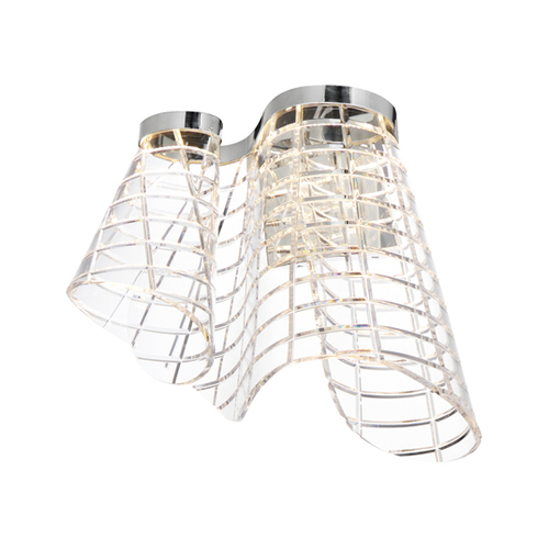 ET2 Lighting Tartan 3CCT LED Wall Sconce in Polished Chrome by ET2 Lighting E24811-82PC