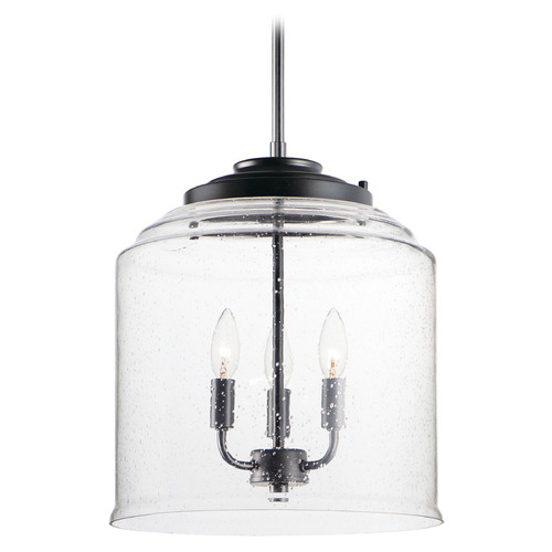 Maxim Lighting Maxim Lighting Acadia Black Pendant Light with Bell Shade 12273CDBK