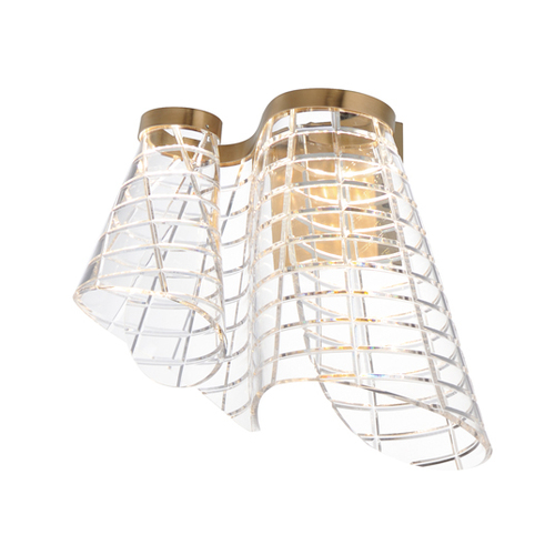 ET2 Lighting Tartan 3CCT LED Wall Sconce in Brushed Champagne by ET2 Lighting E24811-82BCN