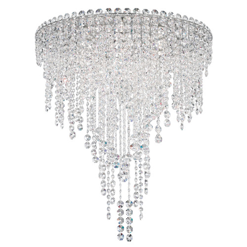 Schonbek Lighting Schonbek Worldwide Lighting Chantant Polished Stainless Steel Flushmount Light CH2402N-401O