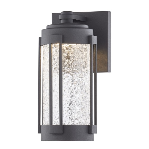 Design Classics Lighting Design Classics Woodland Powder Coated Black Medium LED Outdoor Wall Sconce 3000K 1100LM 1879-30-PCBK