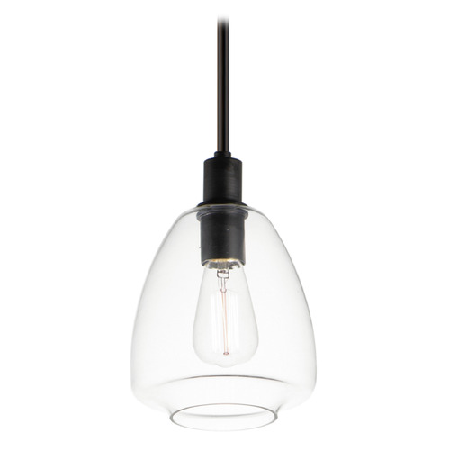 Maxim Lighting Maxim Lighting Babylon Black Mini-Pendant Light with Bowl / Dome Shade 11112CLBK