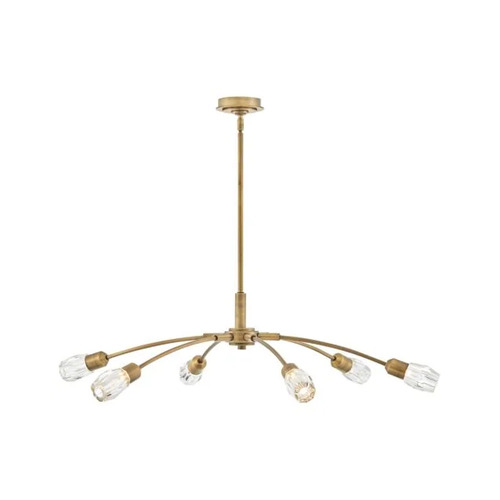 Fredrick Ramond Atera 45-Inch Crystal Chandelier in Heritage Brass by Fredrick Ramond FR33326HB
