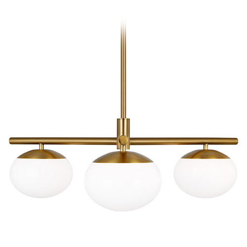 Visual Comfort Studio Collection Visual Comfort Studio Collection Ellen Degeneres Lune Burnished Brass LED Chandelier EF1063BBS