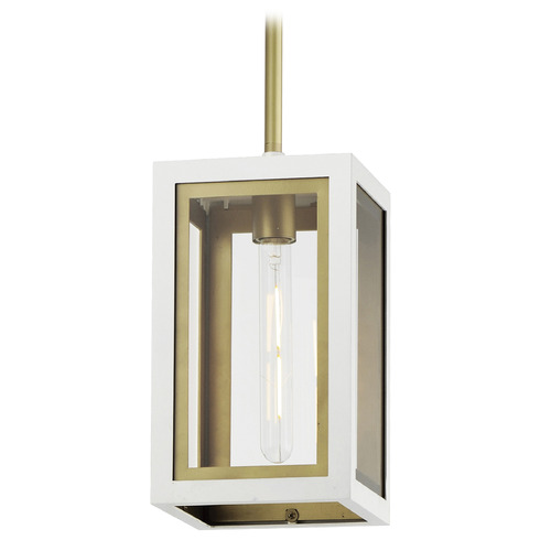 Maxim Lighting Maxim Lighting Neoclass White & Gold Outdoor Hanging Light 30051CLWTGLD