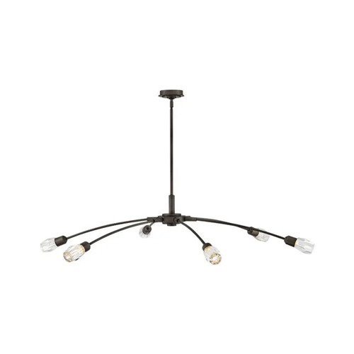 Fredrick Ramond Atera 60-Inch Crystal Chandelier in Black Oxide by Fredrick Ramond FR33328BX
