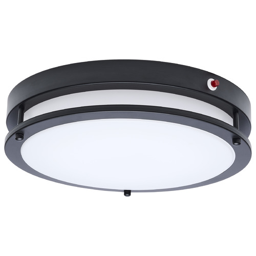 Nuvo Lighting Nuvo Lighting Glamour Black LED Flushmount Light 62-1891