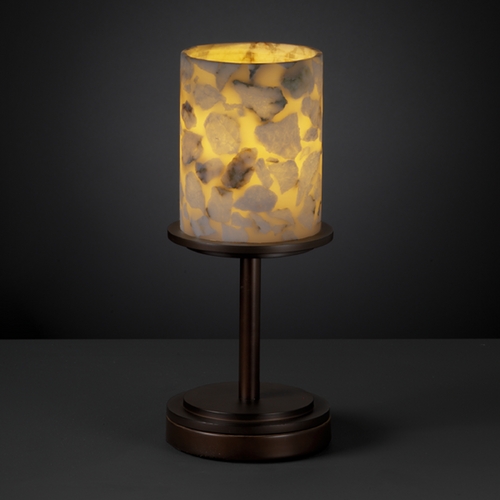 Justice Design Group Alabaster Rocks! Collection Table Lamp by Justice Design Group ALR-8798-10-DBRZ