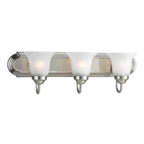 Progress Lighting Traditional Bath Light in Brushed Nickel by Progress Lighting P3053-09
