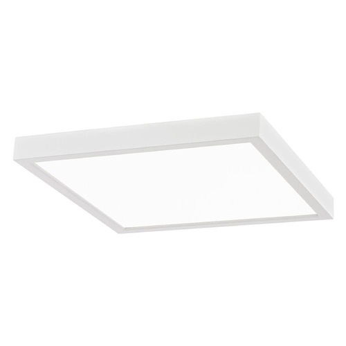 Design Classics Lighting Flat LED Light Surface Mount 10-Inch Square White 3000K 1495LM 10309-WH SQ T16