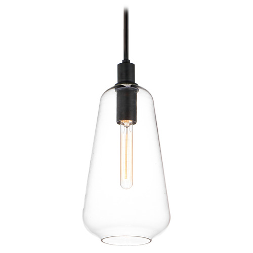 Maxim Lighting Maxim Lighting Babylon Black Mini-Pendant Light with Bowl / Dome Shade 11114CLBK