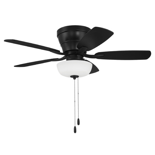 Craftmade Lighting Craftmade Lighting Wheeler Flat Black LED Ceiling Fan with Light WHL42FB5C1