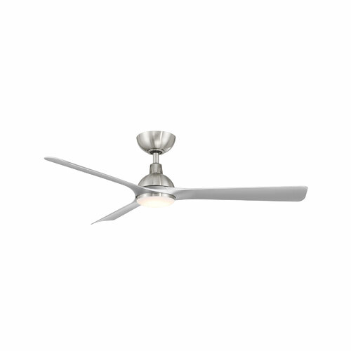 WAC Lighting Gage 52-Inch 4CCT LED Outdoor Fan in Nickel & Silver by WAC Lighting F-104L-BN/SL
