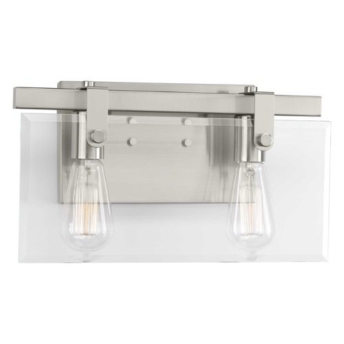 Progress Lighting Glayse Brushed Nickel 2-Light Bathroom Light by Progress Lighting P300106-009