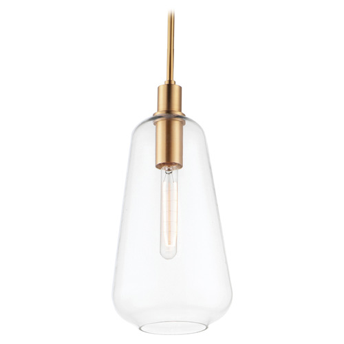 Maxim Lighting Maxim Lighting Babylon Satin Brass Mini-Pendant Light with Bowl / Dome Shade 11114CLSBR